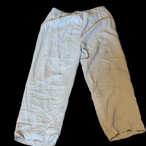 Women's Eileen Fisher Gray Casual Silk Wide Leg Pants Size Small